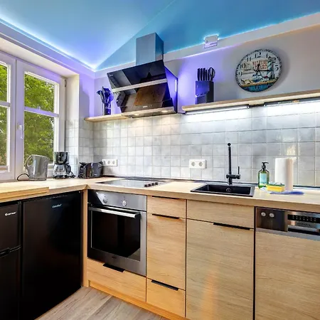 Apartmán Duenenhaus Unserusedomde Ca80qm Mit Privater Sauna Und Kamin Parkplatz Direkt Am 3i3 *